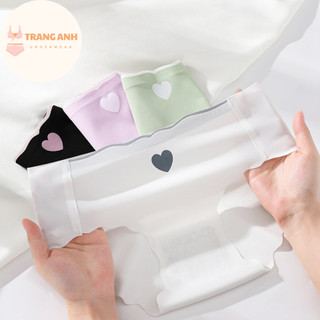 Quần Lót Su Tim Nữ Cạp Thấp Đúc Su Đúc Không Viền Đáy 2 Lớp Kháng Khuẩn Co Giãn Mỏng Nhẹ ST