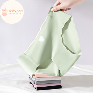Quần Lót Su Tim Nữ Cạp Thấp Đúc Su Đúc Không Viền Đáy 2 Lớp Kháng Khuẩn Co Giãn Mỏng Nhẹ ST