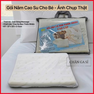 ☪️SIÊU ÊM ÁI☪️Gối Nằm Cho Bé Cao Su Non Thiên Nhiên Đàn Hồi, Thoáng Khí - Chăn Ga Sỉ HCM