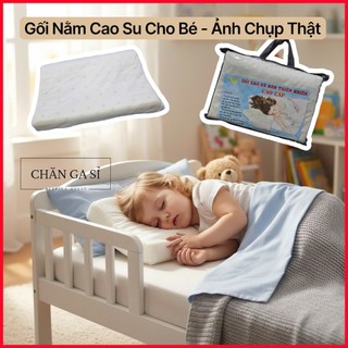 ☪️SIÊU ÊM ÁI☪️Gối Nằm Cho Bé Cao Su Non Thiên Nhiên Đàn Hồi, Thoáng Khí - Chăn Ga Sỉ HCM