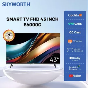 Smart Tivi Skyworth 43" Full HD 43E6000G | 32" HD 32E6000G Bền Bỉ BH 24 Tháng