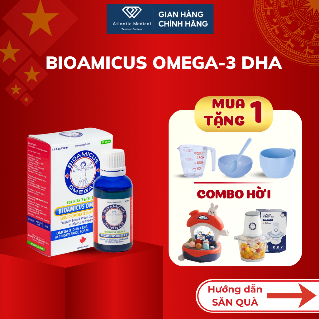 [Quà Xinh] BioAmicus OMEGA 3 Bổ Sung DHA Giúp Bé Thông Minh, Sáng Mắt ...