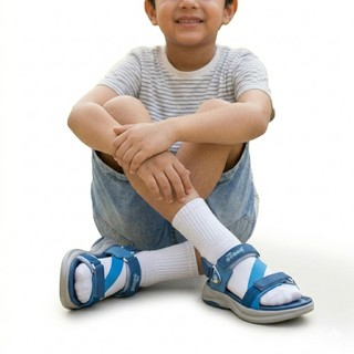 Sandal Shondo trẻ em Little 8 quai xoay đa năng, giày sandal trẻ em bền bỉ êm nhẹ hỗ trợ chống trượt