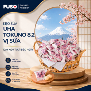 Kẹo Sữa Cao Cấp UHA Mikakuto Tokuno Milk 8.2 Đậm Đặc Các Vị