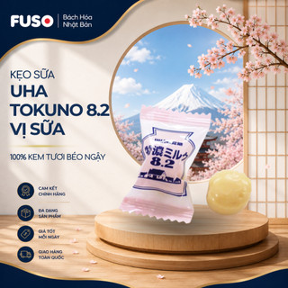 Kẹo Sữa Cao Cấp UHA Mikakuto Tokuno Milk 8.2 Đậm Đặc Các Vị