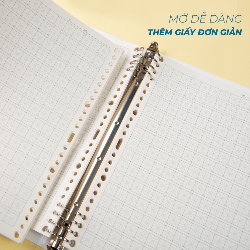 Sổ Còng Classmate 300 Trang, Còng Kim Loại Thay Được Nhiều Giấy, Giấy Refill 100GSM Đủ Loại Dòng Kẻ, Sổ Bìa Nhựa  A5 B5