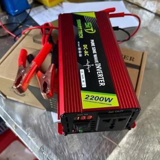 Kích Điện 12V - 24V SMART TECH 2200W Sóng Sin Chuẩn Chạy Thiết Bị Điện Gia Đình Và Xe Ô Tô Siêu Bền