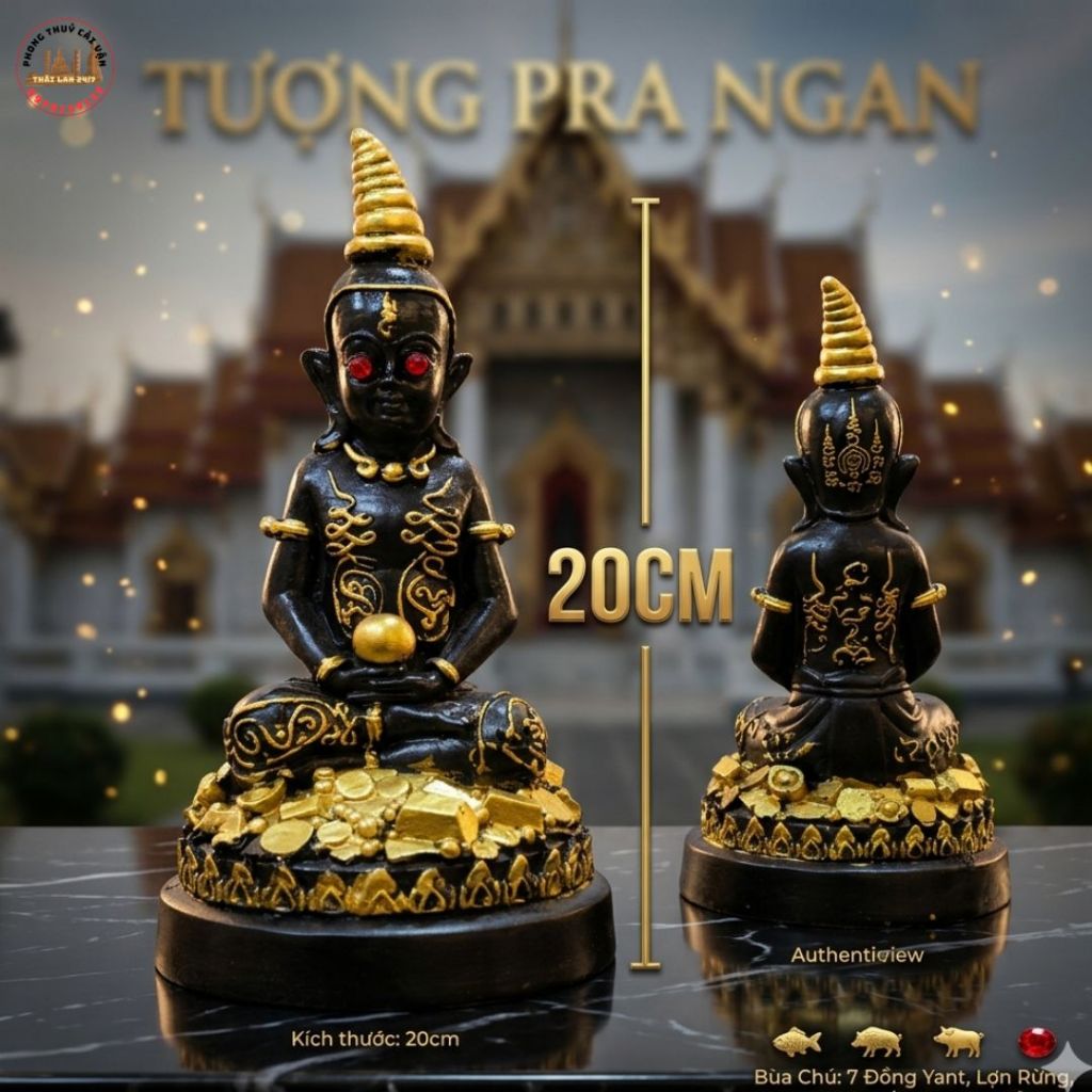 Phụ Kiện Decor Nhà Cửa Tượng Thailand Trang Trí Tủ Kính Sang Trọng 20cm