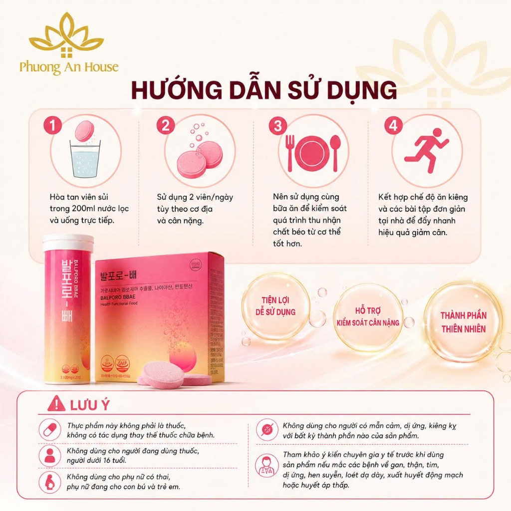 Thực phẩm bảo vệ sức khỏe Balporo Bbae (Hàng Công Ty) - Phương An House