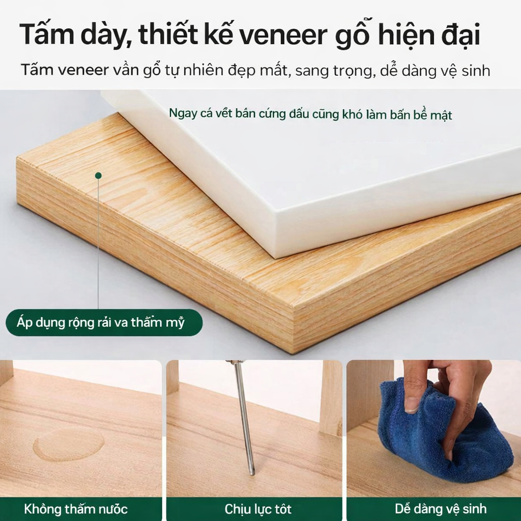 Tủ Quần Áo Gỗ MDF Cao Cấp Hiện Đại CONOCO Tủ Gỗ Đựng Đồ Chia Ngăn Thông Minh Sâu 45cm Cao 180cm