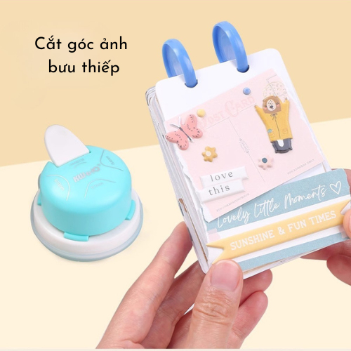 Dụng Cụ Bấm Bo Góc Card Kwtrio, Bấm Bo Góc Tròn, Bấm Bo Góc Plastic 4in1 R4 R7 R10, Vát Cạnh