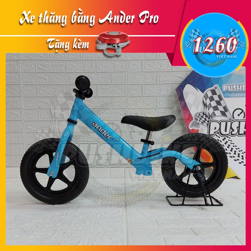 Xe cân bằng cho bé Ander Pro - Hợp kim thép, sơn tĩnh điện, nặng 2.9kg - Phù hợp với bé từ 1.5 đến 6 tuổi