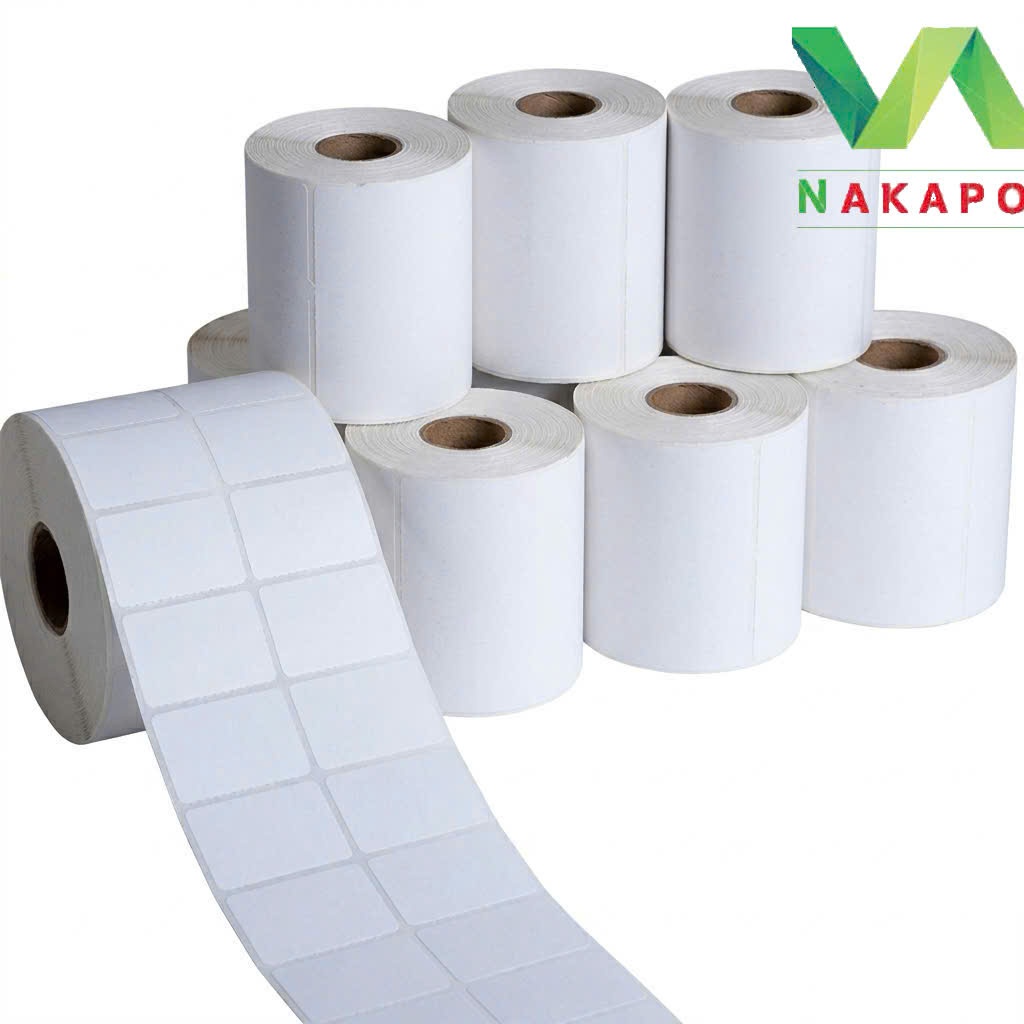 [COMBO 10 CUỘN] Decal in tem mã vạch nhiệt 35x22 mỗi hàng 2 tem 70x22 35x22x25M 35x22x2 35*22 giấy nhiệt in giá decal