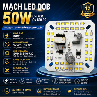 CHIP LED MẠCH LED 220V 20W 30W 40W 50W 60W Siêu sáng thay thế bóng cũ hỏng mạch tặng kèm dây nối sẵn