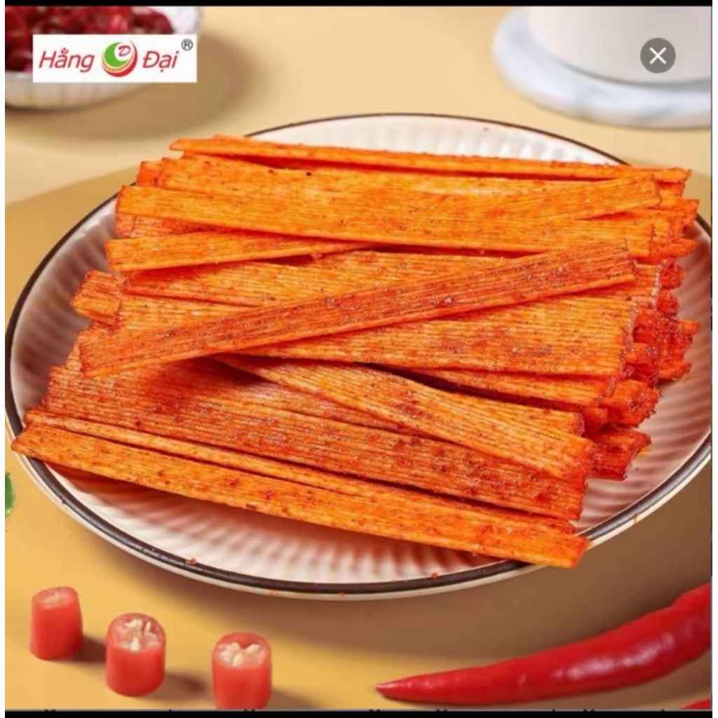 combo gói que cay vương thần long 220g thơm ngon hấp dẫn đồ ăn vặt cổng trường que cay khổng lồ hằng đại