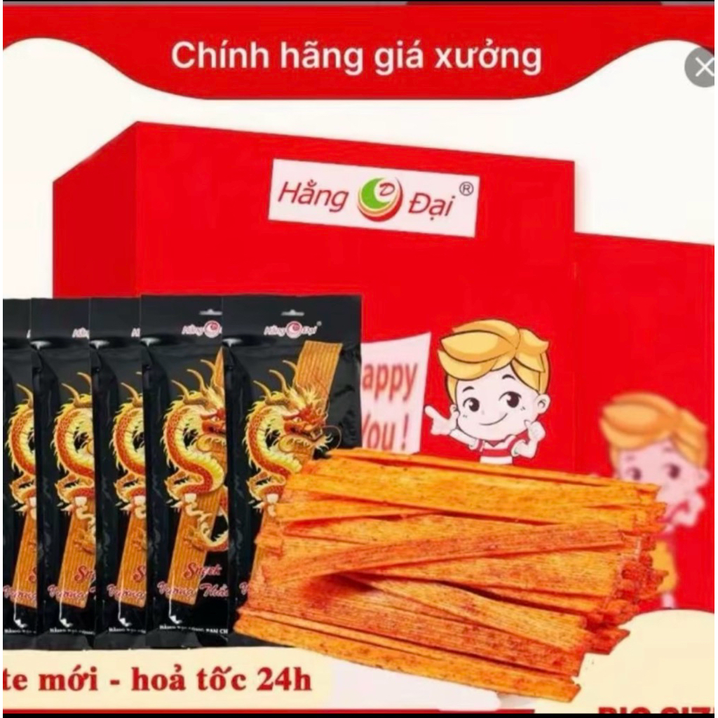 combo gói que cay vương thần long 220g thơm ngon hấp dẫn đồ ăn vặt cổng trường que cay khổng lồ hằng đại