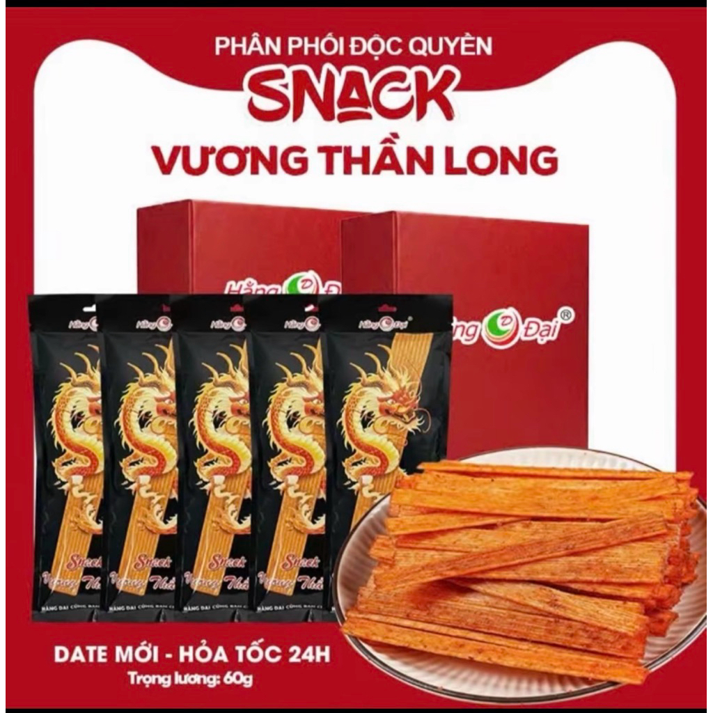 combo gói que cay vương thần long 220g thơm ngon hấp dẫn đồ ăn vặt cổng trường que cay khổng lồ hằng đại