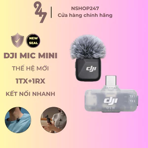 Micro DJI Mini 1TX+1RX Mobile Livestream Bán Hàng, Vlog, Review, Thu Âm Chống Ồn, Nhỏ Gọn 10g