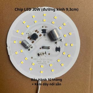 CHIP LED, MẠCH LED TRÒN 220V 10W 20W 30W 40W 50W 60W Siêu Sáng, chất liệu nhôm, tản nhiệt tốt