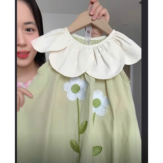 Rập Giấy A0( không phải đầm may sẵn) Đầm bé gái phối cánh hoa size 1-15