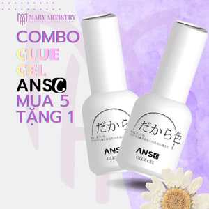 Combo Glue Gel ANSC Cao Cấp - Đính Đá, Dán Móng, Ẩn Hoa Khô 18ml