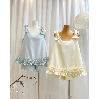 •𝙆𝙞𝙣𝙜𝙨𝙝𝙤𝙥𝙗𝙚𝙖𝙪𝙩𝙮•Set Nơ Vai Phối Bèo Xinh L1