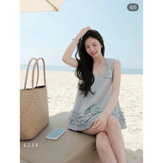 •𝙆𝙞𝙣𝙜𝙨𝙝𝙤𝙥𝙗𝙚𝙖𝙪𝙩𝙮•Set Nơ Vai Phối Bèo Xinh L1