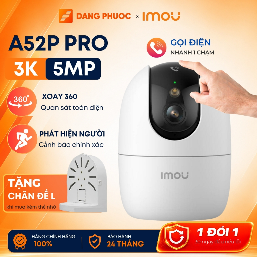 Camera IMOU A32EP 3MP 2K / A32P | A52P Pro 5MP 3K Gọi Điện 1 Chạm, Xoay ...