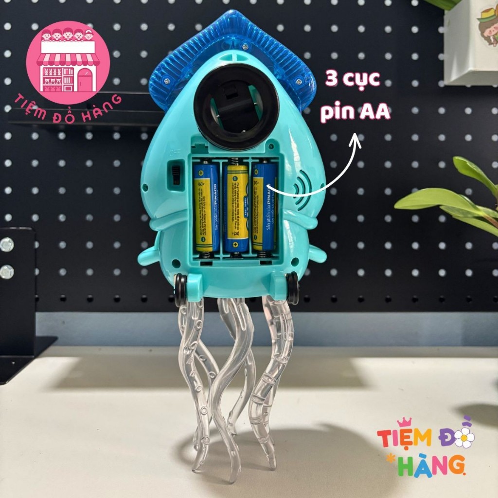 Đồ Chơi Đèn Nhạc Bạch Tuộc Nhảy Múa 360 Độ, Có Đèn Nhạc Dành Cho Bé
