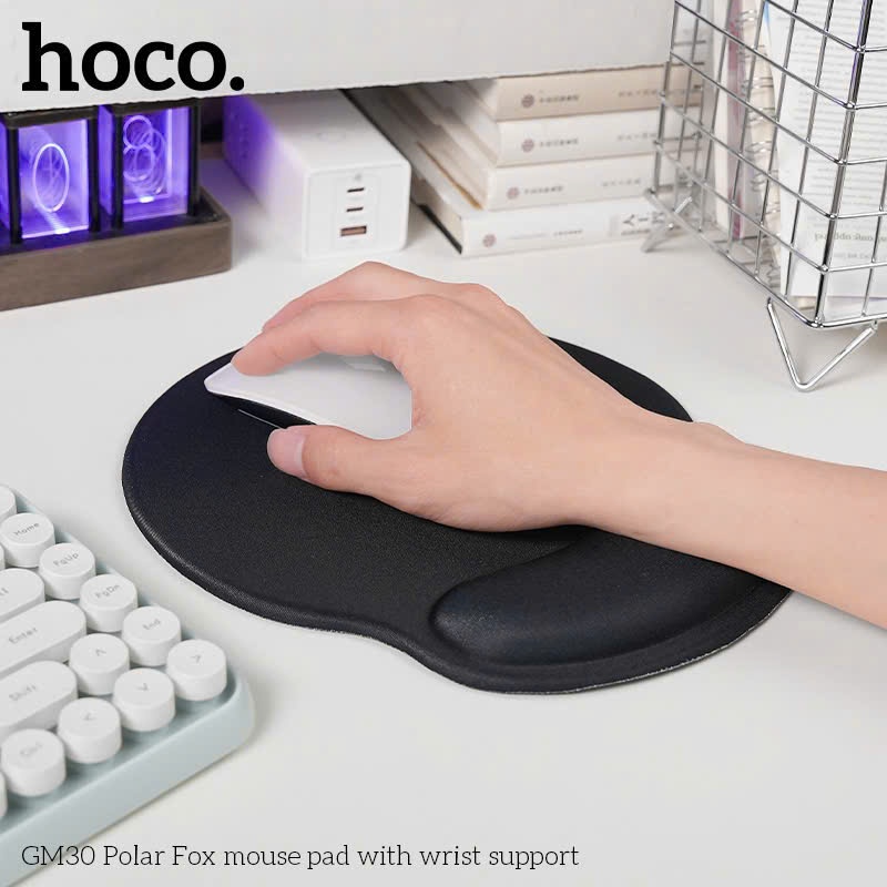 Bàn Di Chuột Công Thái Học Có Kê Tay Chống Mỏi, Thiết Kế Đế Cao Su Chống Trượt Thông Minh