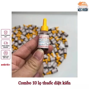 Combo 10 lọ thuốc diệt kiến, côn trùng sinh học - an toàn, hiệu quả, tiện dụng