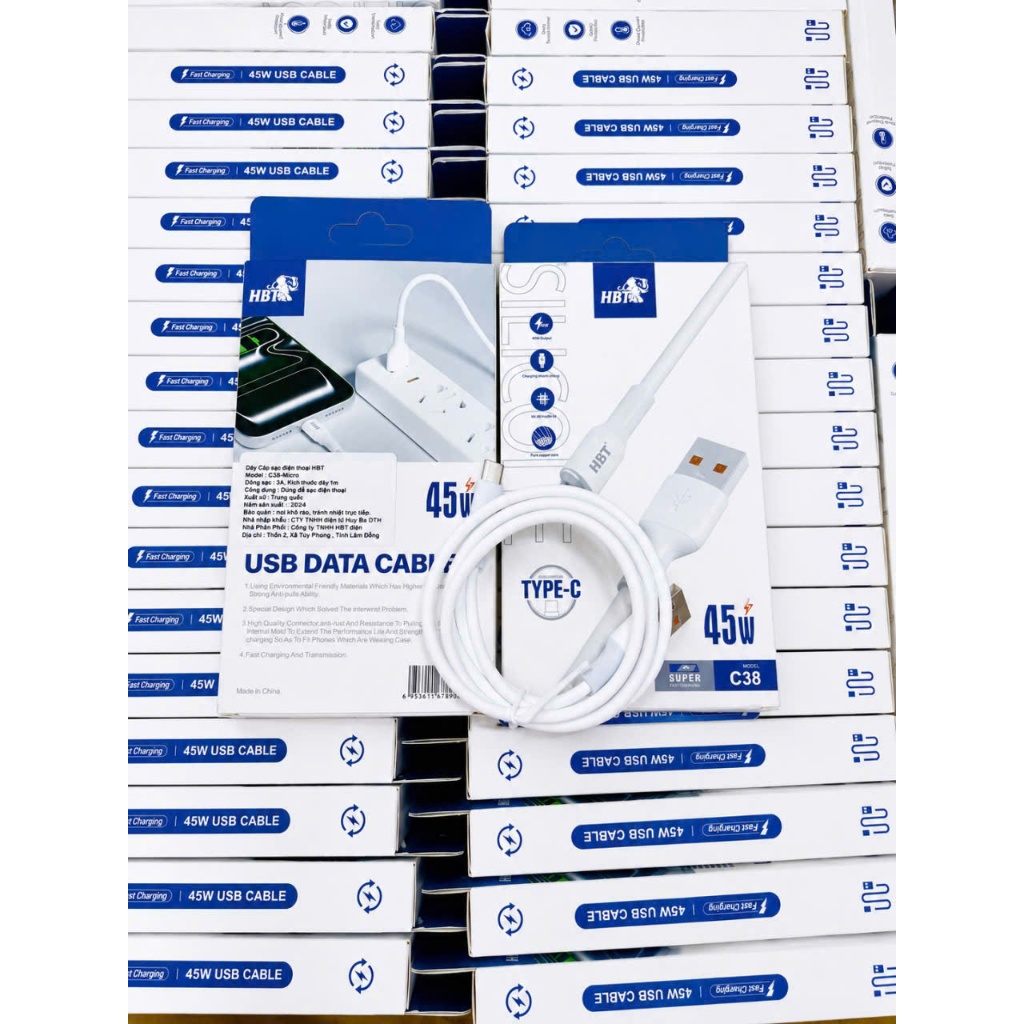 Cáp SILICON Sạc Nhanh HBT C38 Với 2 Phiên Bản Đầu Micro và Đầu Type C Hỗ Trợ Truyền Dữ Liệu Ổn Định