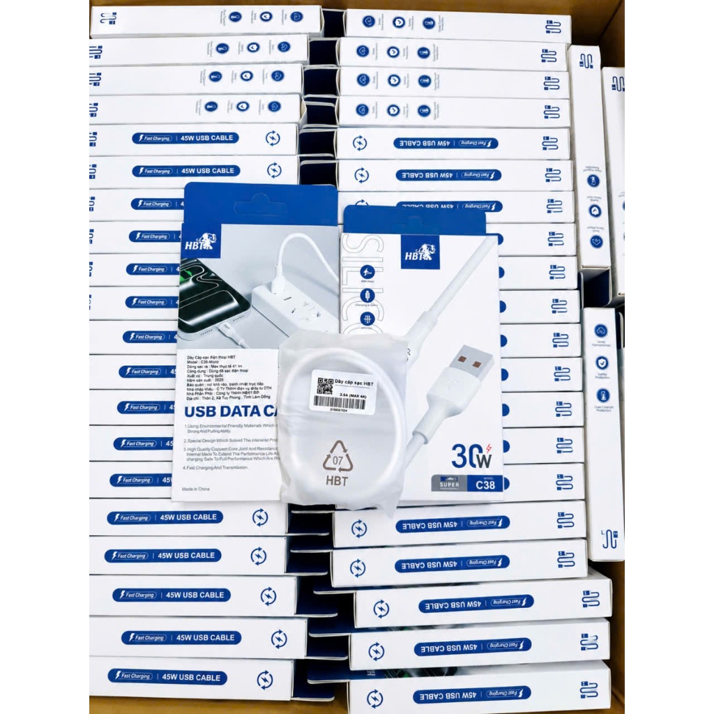 Cáp SILICON Sạc Nhanh HBT C38 Với 2 Phiên Bản Đầu Micro và Đầu Type C Hỗ Trợ Truyền Dữ Liệu Ổn Định
