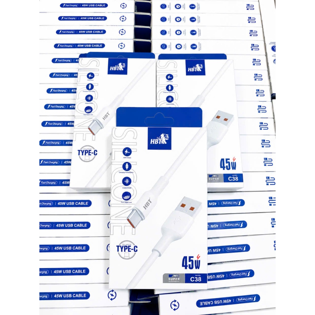 Cáp SILICON Sạc Nhanh HBT C38 Với 2 Phiên Bản Đầu Micro và Đầu Type C Hỗ Trợ Truyền Dữ Liệu Ổn Định