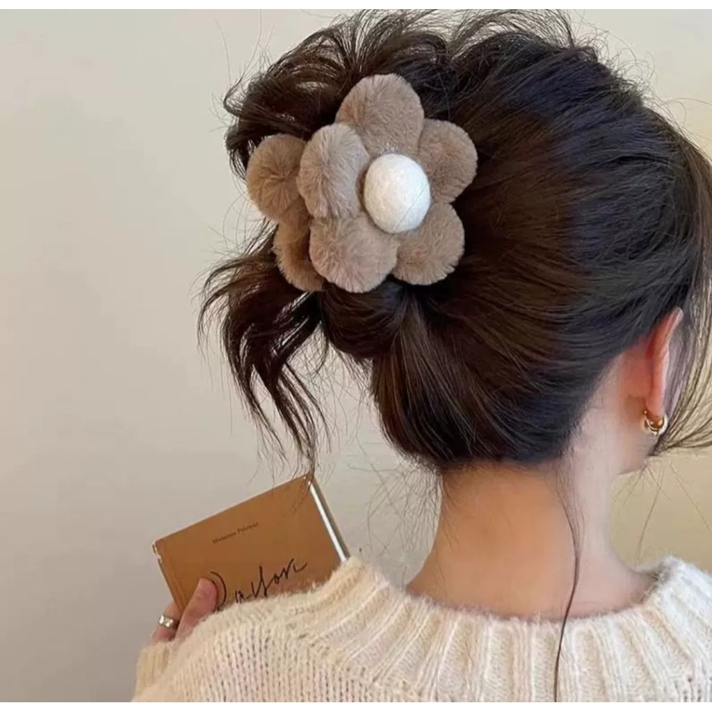 Kẹp tóc cào tóc hình bông hoa nhiều màu đáng yêu