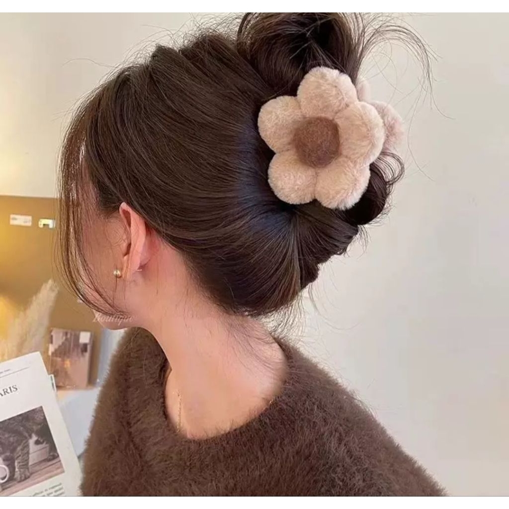 Kẹp tóc cào tóc hình bông hoa nhiều màu đáng yêu