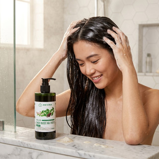 Dầu Gội Thảo Dược Mevina, Dầu Gội Hà Thủ Ô Bồ Kết  Hỗ Trợ Giảm Tóc Gãy Rụng, Kích Thích Mọc Tóc, Đen Tóc 300ML