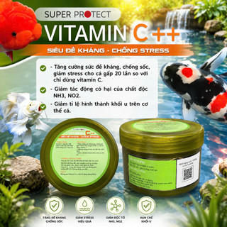 Vitamin C++ Super Protect - Tăng cường đề kháng, Giảm Stress, Chống Sốc cho cá Koi và các loại cá cảnh khác