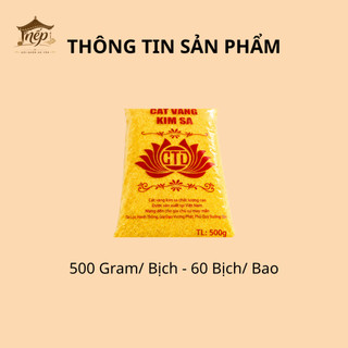 Bịch Cát Kim Sa Vàng Phong Thủy 500g