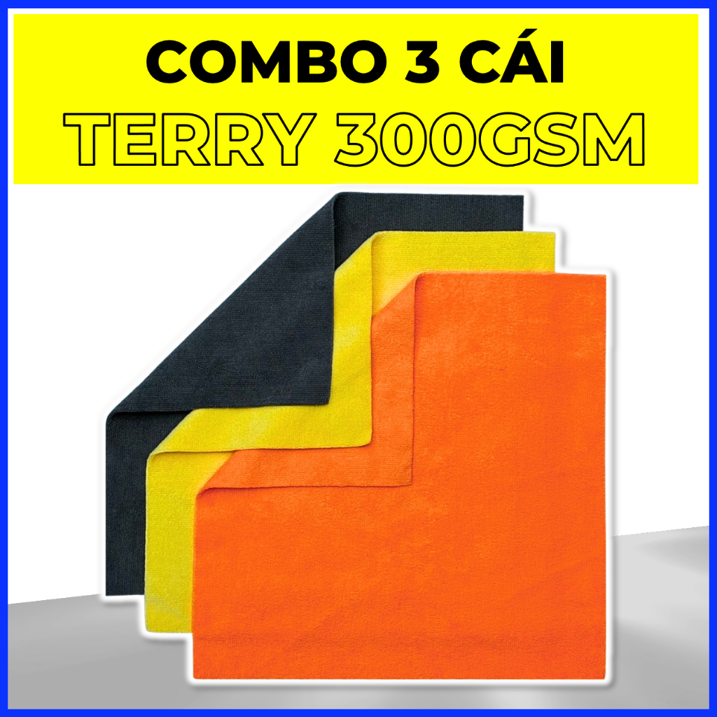 Khăn Microfiber không viền 40x40cm 300gsm và 400gsm, Khăn Microfiber EDGELESS , Khăn detaling lau phủ bóng wax, xi bóng | BigBuy360 - bigbuy360.vn