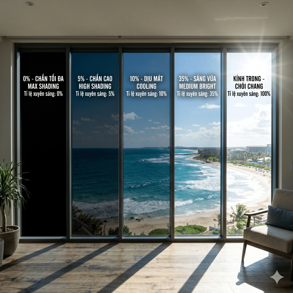 Giấy Decal Dán Kính Chống Nắng, Chống Chói, Chắn Sáng Cửa Sổ Che Kín ...