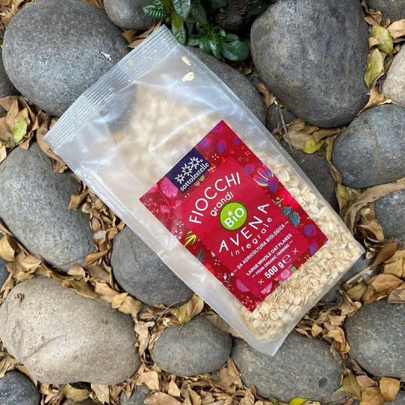 Yến Mạch Hữu Cơ Sottolestelle Ý 500g. Cho Bé Ăn Dặm, Người Tiểu Đường, Eatclean