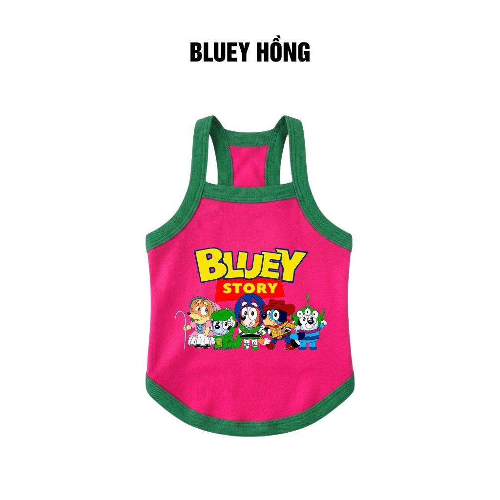 Áo cho cho mèo 2-9kg mùa hè, áo hai dây cho chó mèo in hình hoạt hình Toy Story thoáng mát vải cao cấp