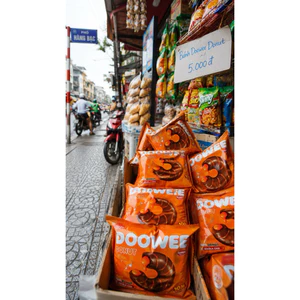 Bánh doowee donut vị socola vị hỗn hợp socola dâu cam sữa phomai rebisco túi 12 bánh