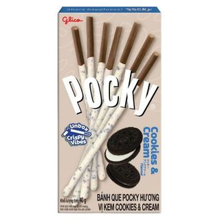 Combo 3 Hộp Bánh Que Glico Pocky Phủ Kem Vị Cookies & Cream Hộp 40G