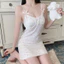 váy ngủ lụa hai dây nơ