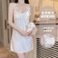 váy ngủ lụa hai dây nơ