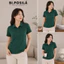 ÁO THUN POLO NỮ CỔ TRỤ BASIC BI.POSILÁ TAY NGẮN, VẢI COTTON CO GIÃN 4 CHIỀU MÁT MẺ 40 - 68KG
