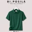 ÁO THUN POLO NỮ CỔ TRỤ BASIC BI.POSILÁ TAY NGẮN, VẢI COTTON CO GIÃN 4 CHIỀU MÁT MẺ 40 - 68KG