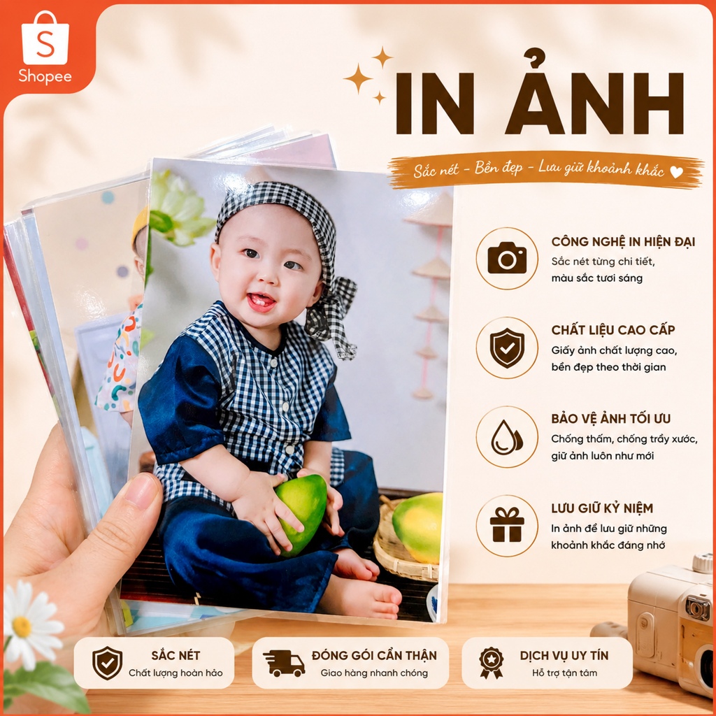 In Ảnh Theo Yêu Cầu 6x9, 9x12, 10x15, 13x18, 15x21, 20x30 - Ảnh Rửa Chất Lượng Cao, Sắc Nét, Bền Màu